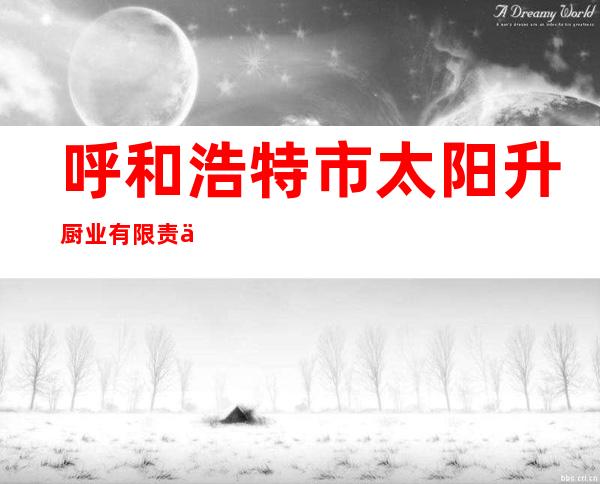 呼和浩特市太阳升厨业有限责任公司