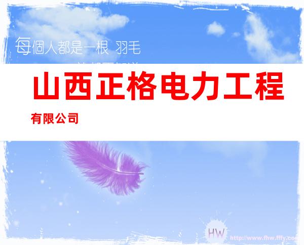山西正格电力工程有限公司